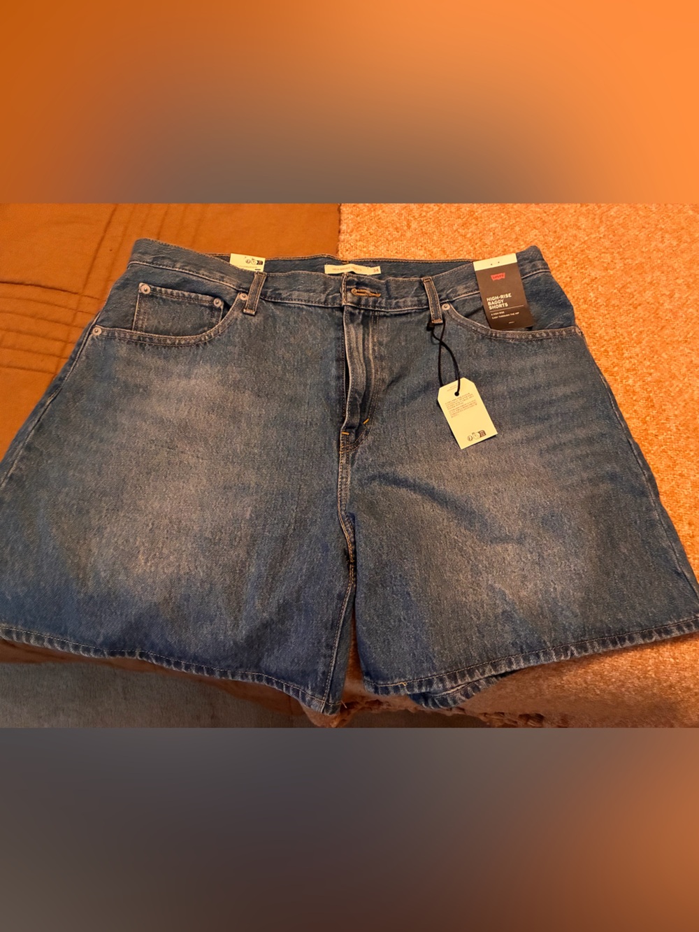 Levi’s High Rise Baggy denim shorts